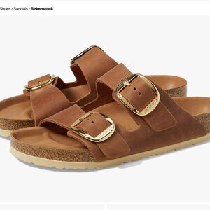Birkenstock Arizona Big Buckle Sandal Cognac Oiled Leather